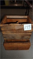 (2) Wood Crates