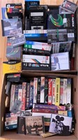 MISCELLANEOUS VHS, CDS, AND CASSETTES