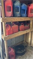 Gas and Oil Containers with Contents