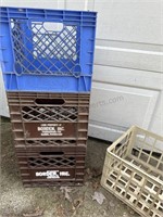 Pair of Dairy BORDEN Crates , PACE crate and