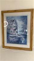 FRAMED PRINT OF A COUNTRY SCENE