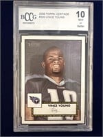 2006 TOPPS HERITAGE VINCE YOUNG BCCG GRADED 10