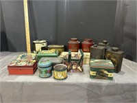 Antique and vintage tins