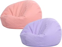 2pc Kids & Adults Bean Bag Cover  Pink/Purple