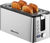 Mecity 4 Slice Toaster  S/Steel  1300W