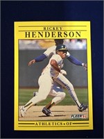 FLEER 1991 RICKEY HENDERSON 10