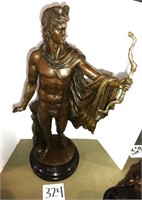 Archer Bronze Sculpture on Marble Base