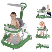 Adjustable Baby Walkers  7-18 Months  Green