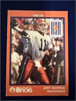 ILLINOIS FOOTBALL 1988-1989 JEFF GEORGE 11