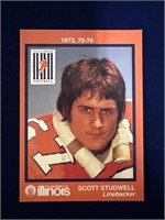 ILLINOIS FOOTBALL 1973, 1975-1976 SCOTT STUDWELL 7