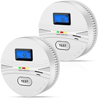 2-Pack Smoke & CO Detector  Battery Powered