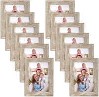 Giftgarden 12pk 3.5x5 Distressed Beige Frames