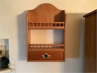 wall display with shelf 22 x 14 x 5