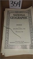 National Geographic Index Magazines 1960 1962