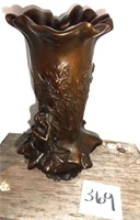 Woman on Vase Bronze Sculpture on Marble Base
