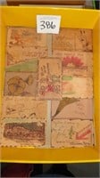 (11) Vintage Leather Post Cards