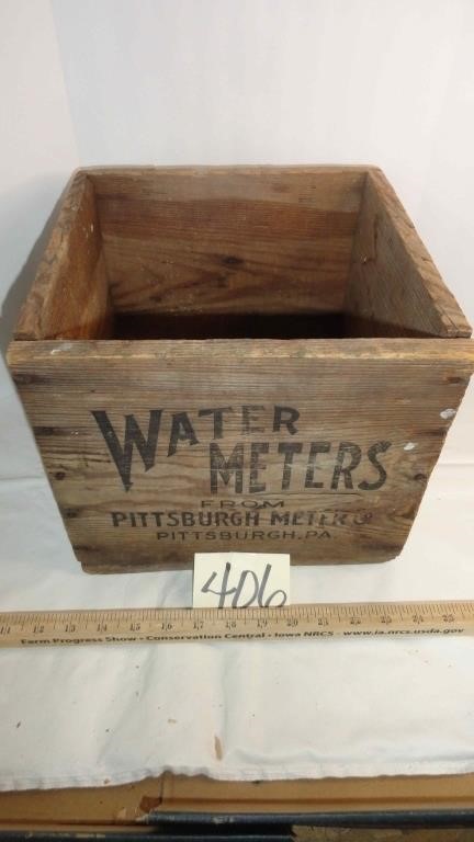 Water Meters From Pittsburgh Wood Box