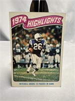1974 TOPPS HIGHLIGHTS MITCHELL GRABS 456