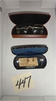 (2) Vintage Eye Glasses in Cases