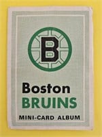 Boston Bruins 1969-70 OPC Team Booklet Insert