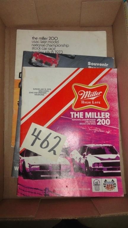 The Miller 200 Souvenir Programs 1973 1975 1985