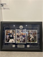 Peyton Manning auto pictures framed