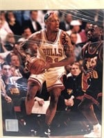 11X14 INCH AUTHENTIC PHOTO OF DENNIS RODMAN IN