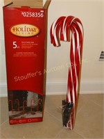 5 lighted candy canes, 28" nib