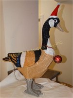 Lighted outdoor Goose ornament 31"h