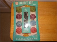 Vintage GE Lighted Ice Ball Light strand NOS