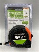 PITTSBURGH 1 INCH TAPE MEASURE - 25 FT