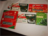 5 boxes Christmas light multi & clear NIB