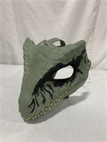 PLASTIC DINO COSTUME MASK WITH MOVING MOUTH