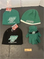 3 Winter Roughriders Toques and gloves