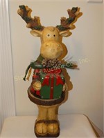 Resin Christmas moose 2'h