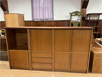 LARGE TEAK STORAGE CABINET - 4 PCS.