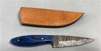 Handmade Damascus Knife with Sheath