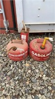 Lot of Three Metal Gas Cans