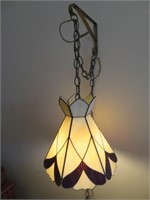 A Leaded Glass Hanging Fixture