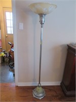 A Vintage Torchiere Lamp