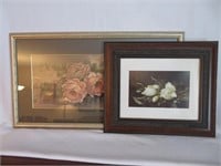 Two Framed Floral Still Life Studies