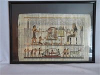 A Framed Egyptian Papyrus Work