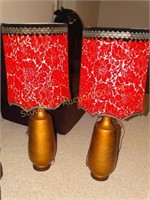 2 Table lamps, 42"h