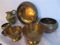 A Collection of Brass and Copper Holloware