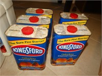 5 Partial Kingsford charcoal  lighter fluid