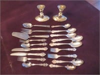 A Collection of Silver Plate Serving Pieces