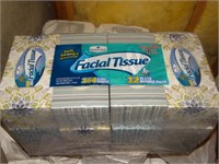 12 Boxes facial tissue, sealed