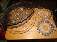 Misc. glass ware, some have chips