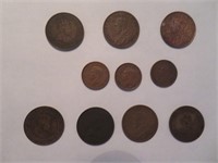 A Collection of Canadian Large and Small Cents