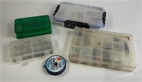 Lures, Hooks & Sinkers With Cases